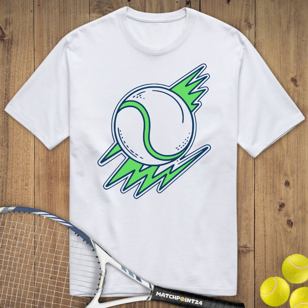 Tennis Lightning | Premium Herren T-Shirt - Matchpoint24 - Kleidung für Tennisfans