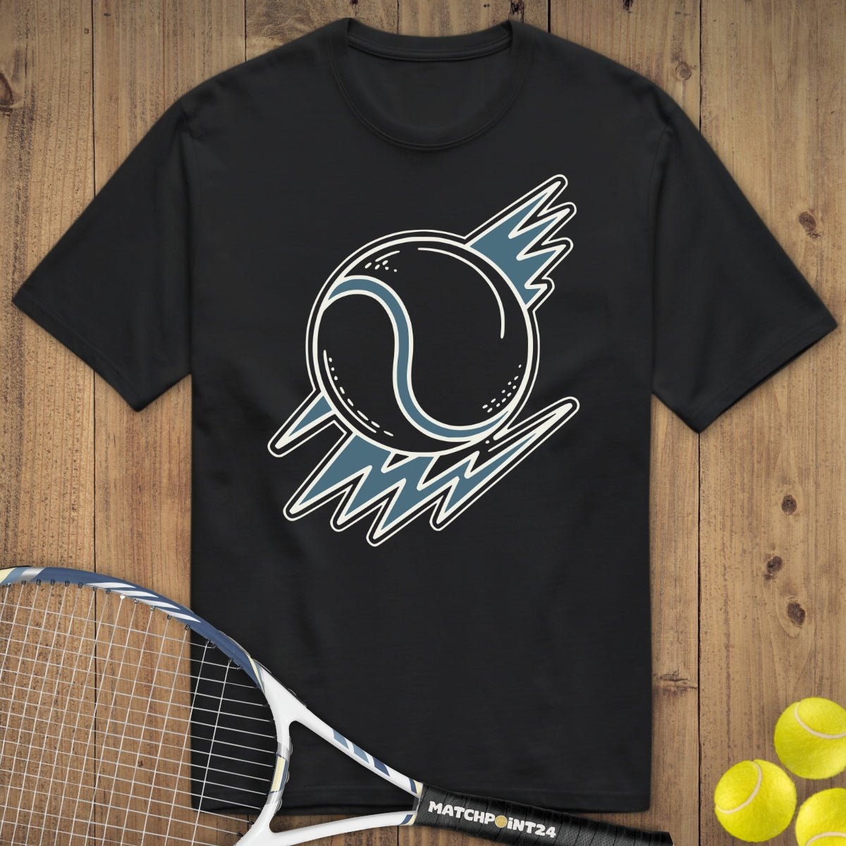 Tennis Lightning | Premium Herren T-Shirt - Matchpoint24 - Kleidung für Tennisfans