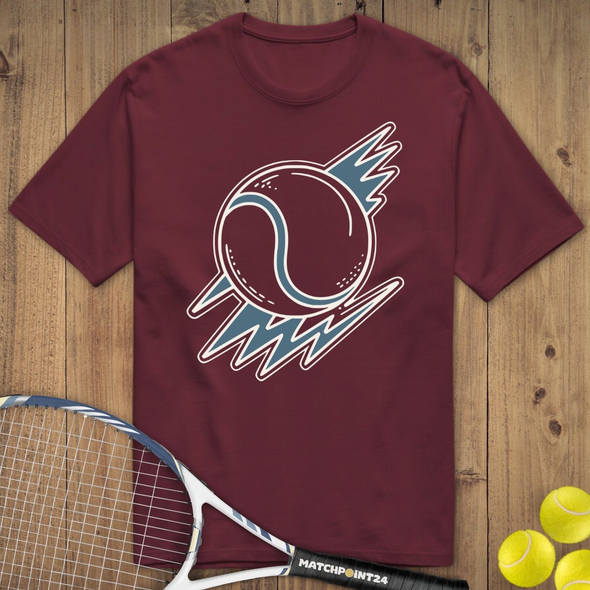Tennis Lightning | Premium Herren T-Shirt - Matchpoint24 - Kleidung für Tennisfans
