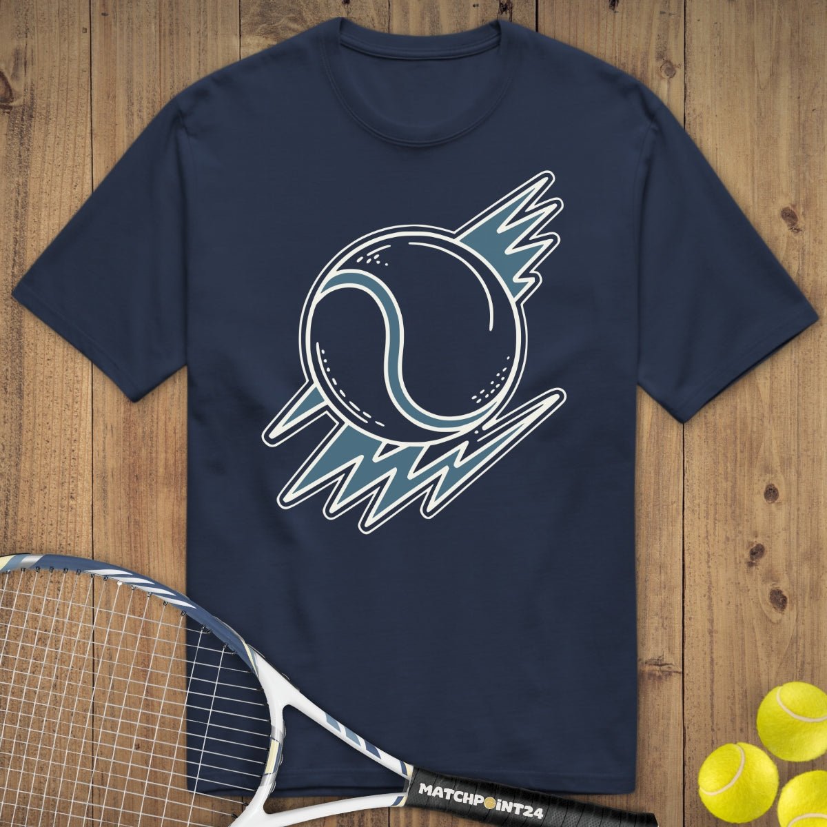 Tennis Lightning | Premium Herren T-Shirt - Matchpoint24 - Kleidung für Tennisfans