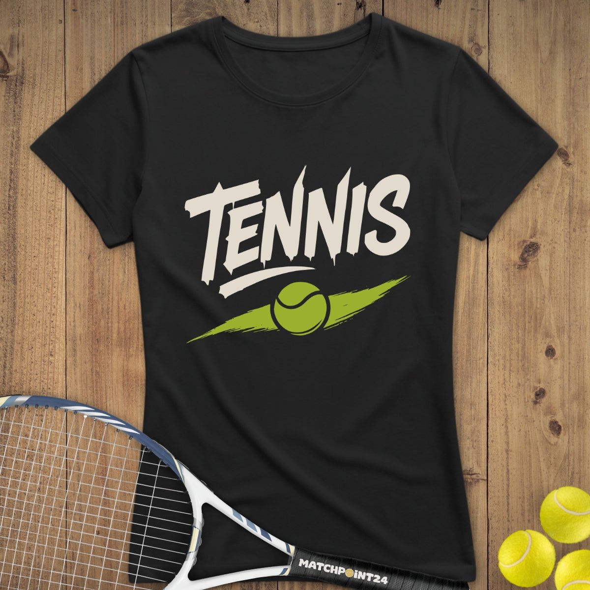 Tennis Swooosh | Premium Damen T-Shirt - Matchpoint24 - Kleidung für Tennisfans