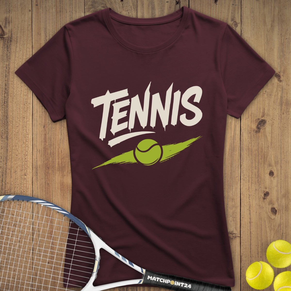 Tennis Swooosh | Premium Damen T-Shirt - Matchpoint24 - Kleidung für Tennisfans