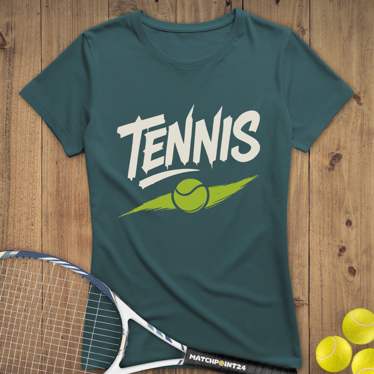 Tennis Swooosh | Premium Damen T-Shirt - Matchpoint24 - Kleidung für Tennisfans