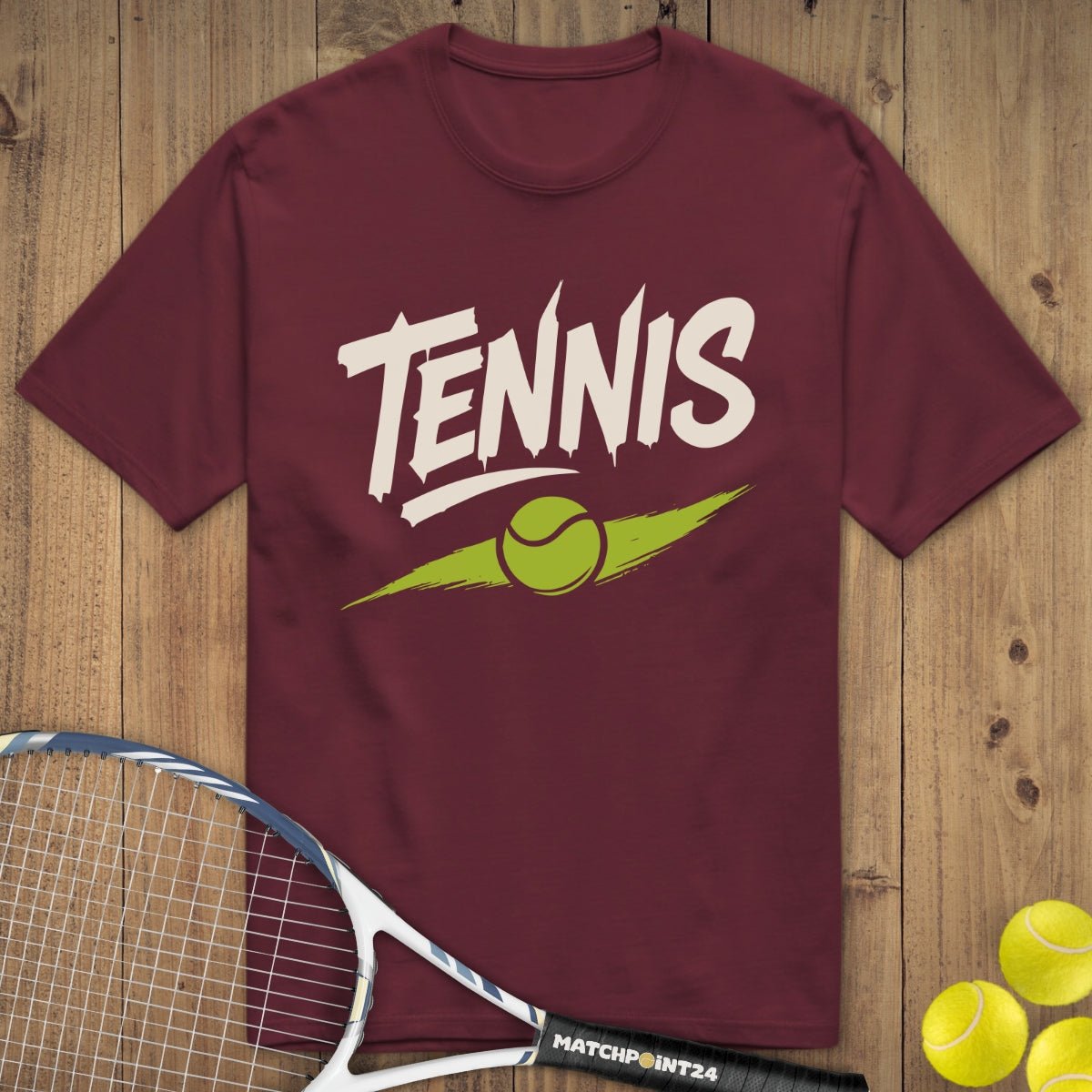 Tennis Swooosh | Premium Herren T-Shirt - Matchpoint24 - Kleidung für Tennisfans