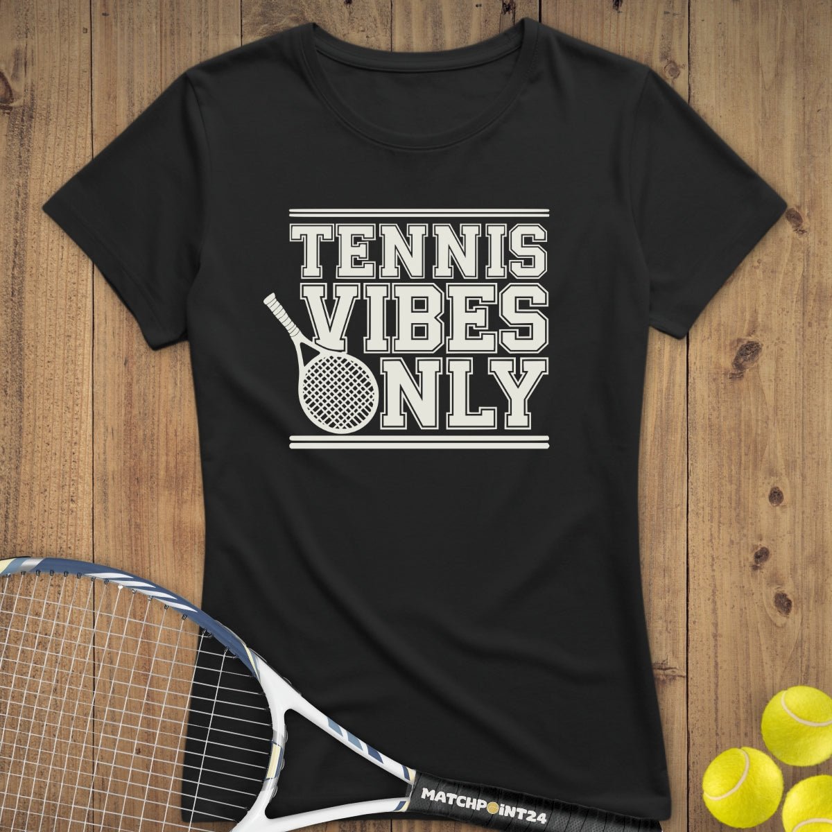 Tennis Vibes School | Premium Damen T-Shirt - Matchpoint24 - Kleidung für Tennisfans