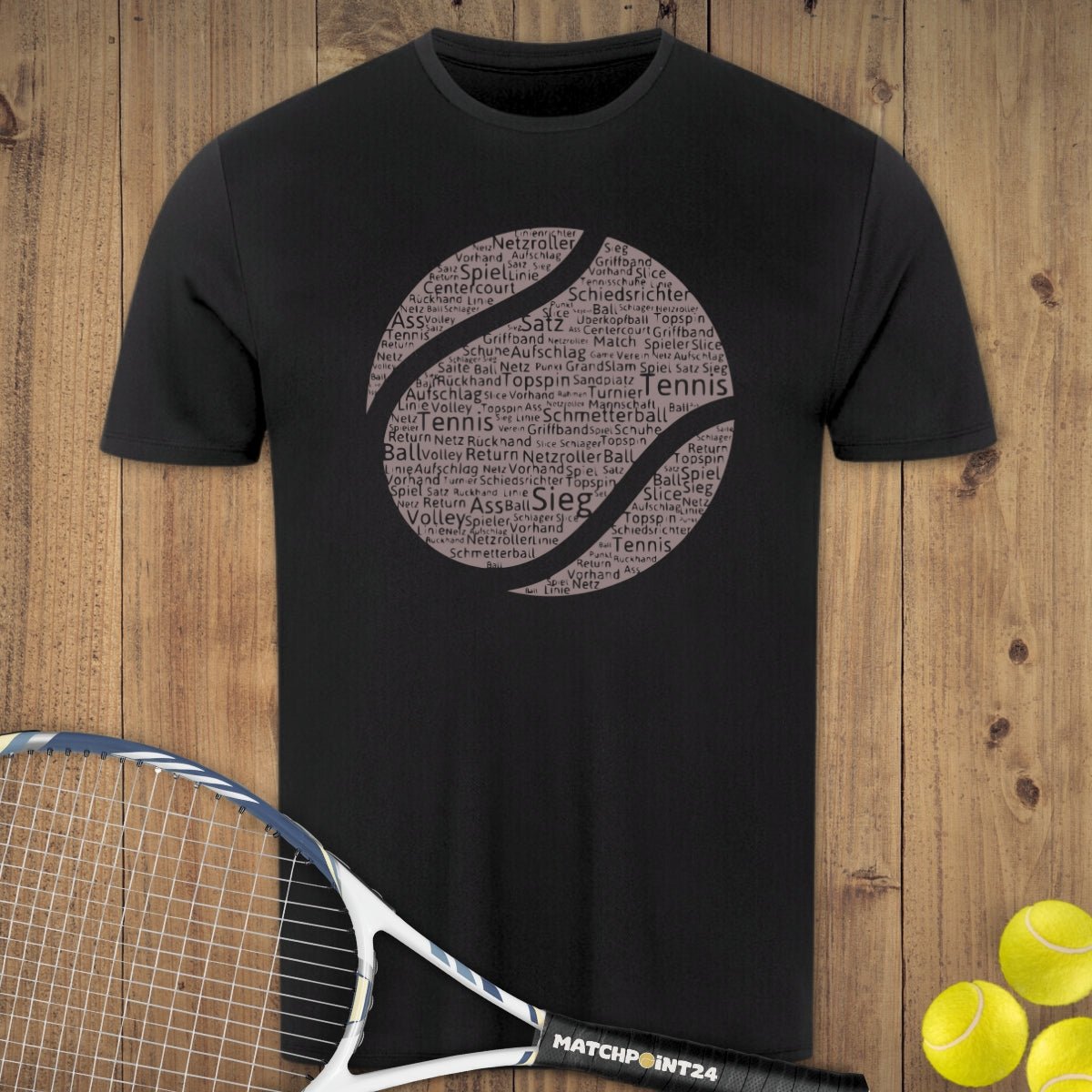 Tennisball | Herren Sport T-Shirt - Matchpoint24 - Kleidung für Tennisfans