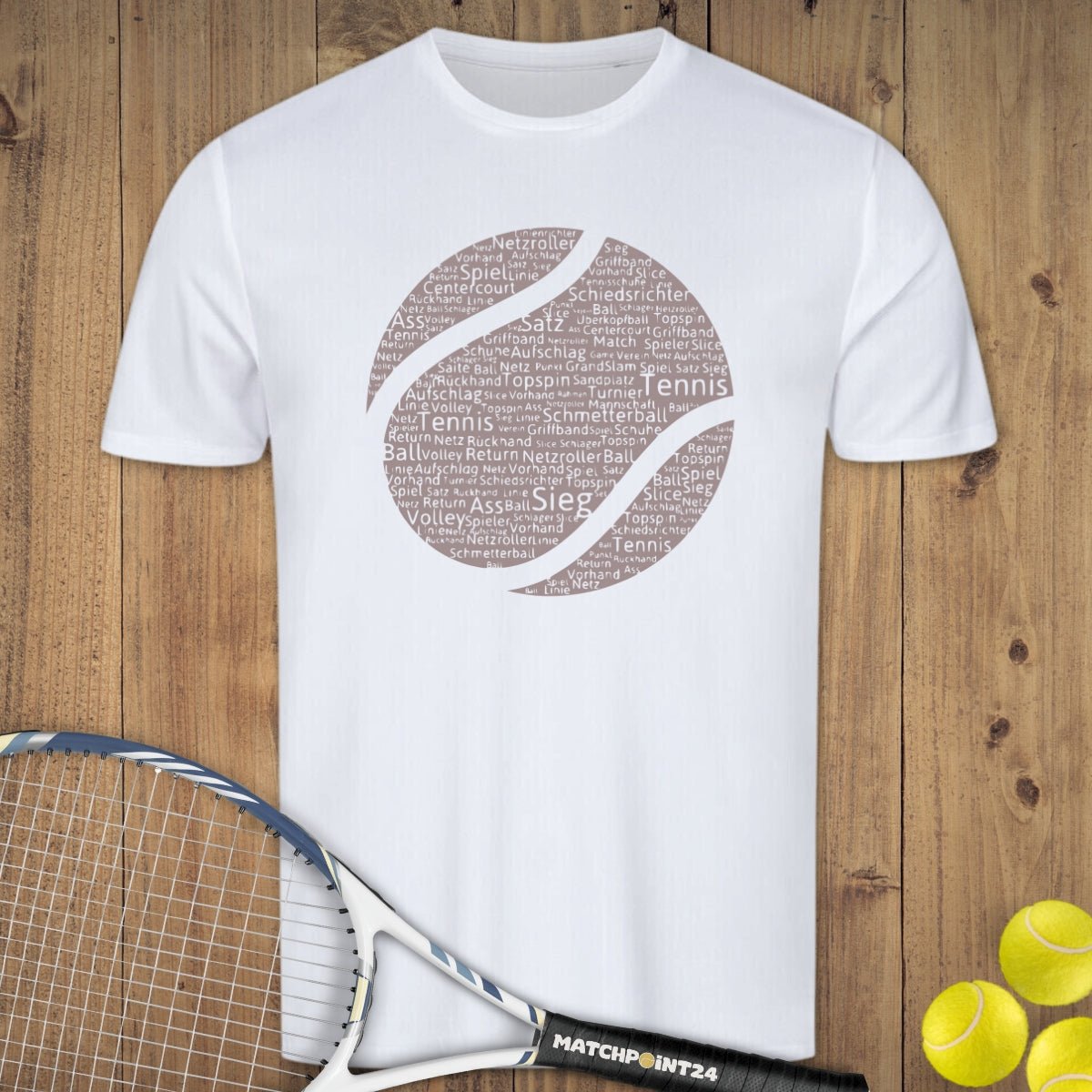 Tennisball | Herren Sport T-Shirt - Matchpoint24 - Kleidung für Tennisfans