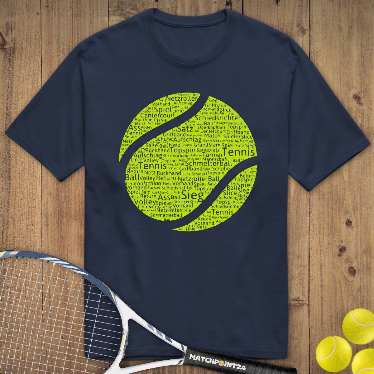 Tennisball | Premium Herren T-Shirt - Matchpoint24 - Kleidung für Tennisfans