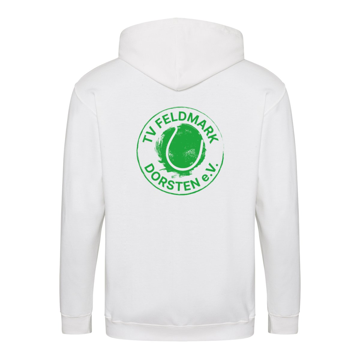 TV Feldmark | Kapuzenjacke Rückendruck (grünes Logo) - Matchpoint24 - Kleidung für Tennisfans