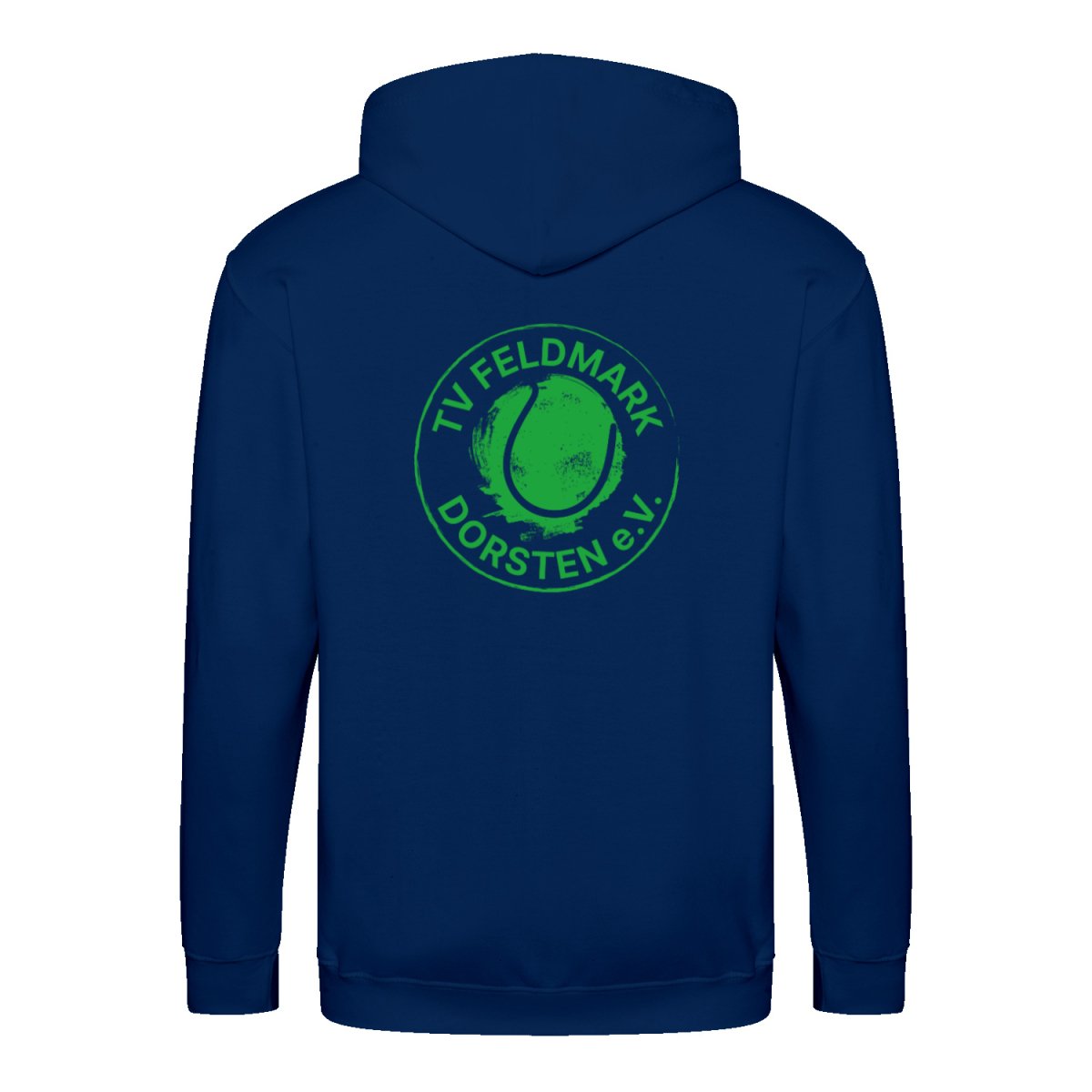 TV Feldmark | Kapuzenjacke Rückendruck (grünes Logo) - Matchpoint24 - Kleidung für Tennisfans