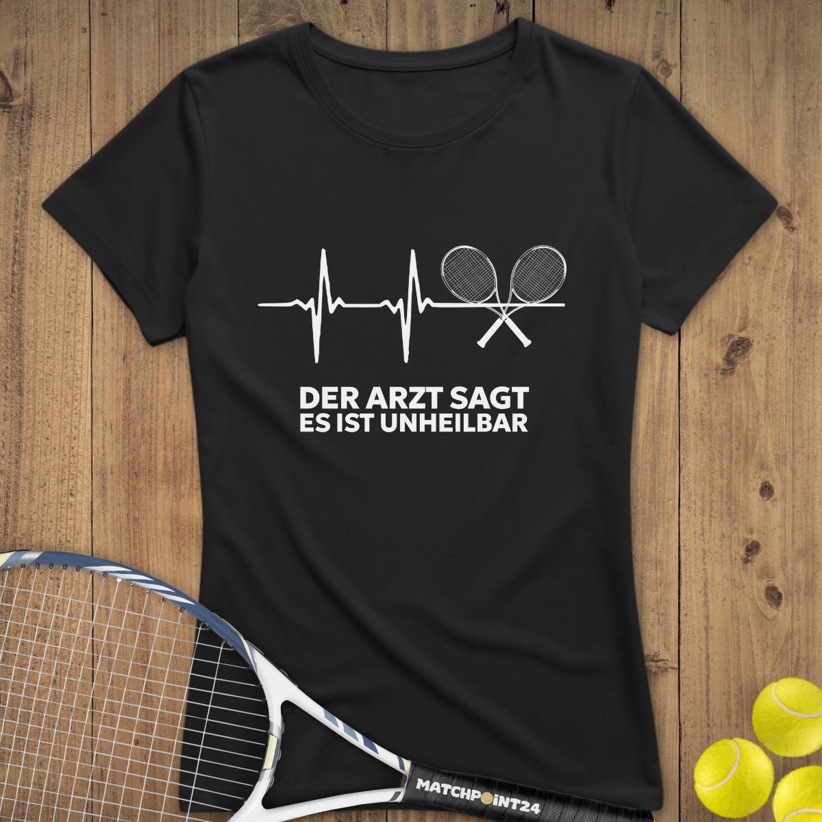 Unheilbar | Premium Damen T-Shirt - Matchpoint24 - Kleidung für Tennisfans