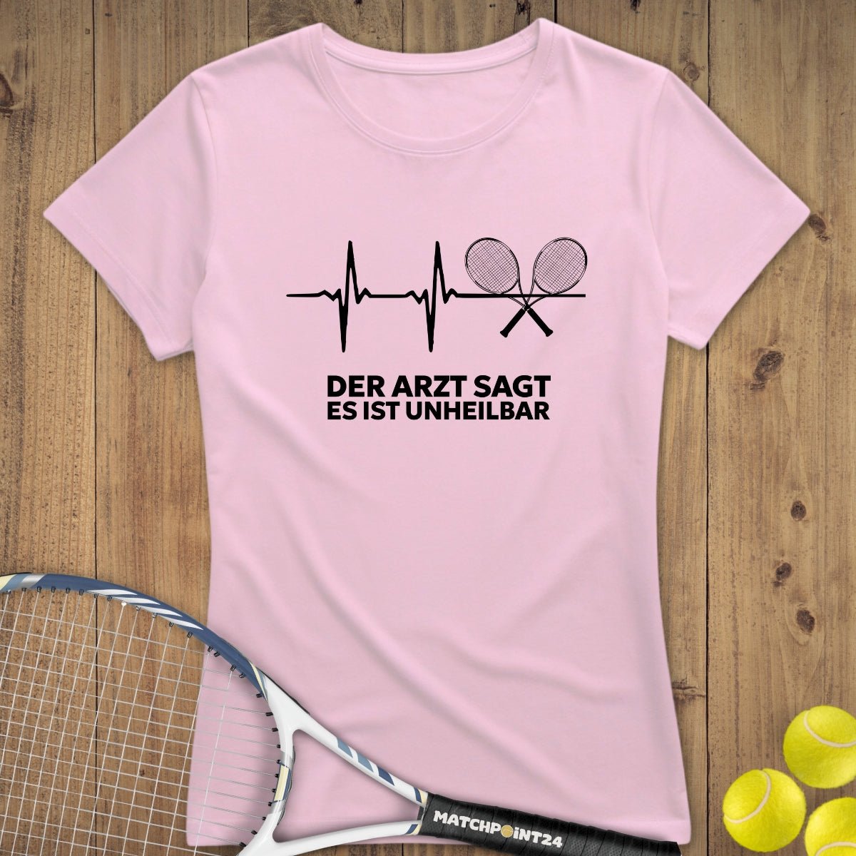 Unheilbar | Premium Damen T-Shirt - Matchpoint24 - Kleidung für Tennisfans