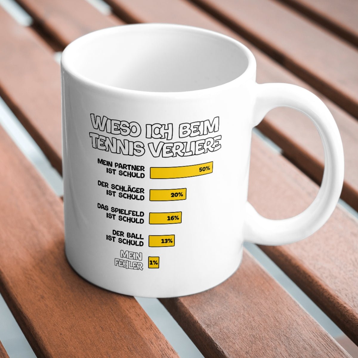 Wieso ich verliere | Tasse - Matchpoint24 - Kleidung für Tennisfans