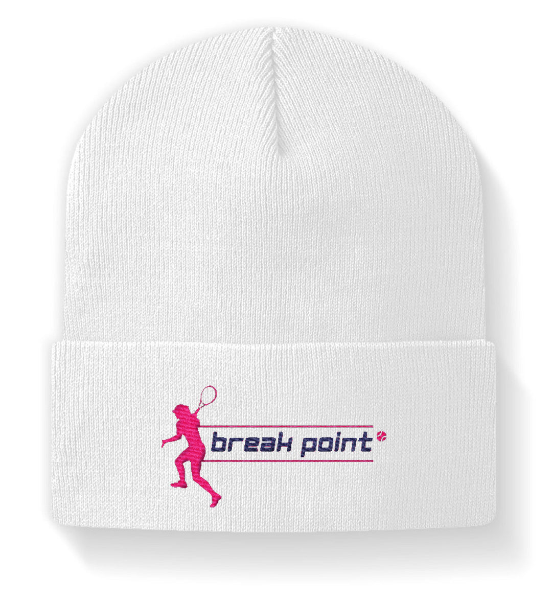 Break Point | Beanie (Damen) bestickt - Matchpoint24 - Kleidung für Tennisfans