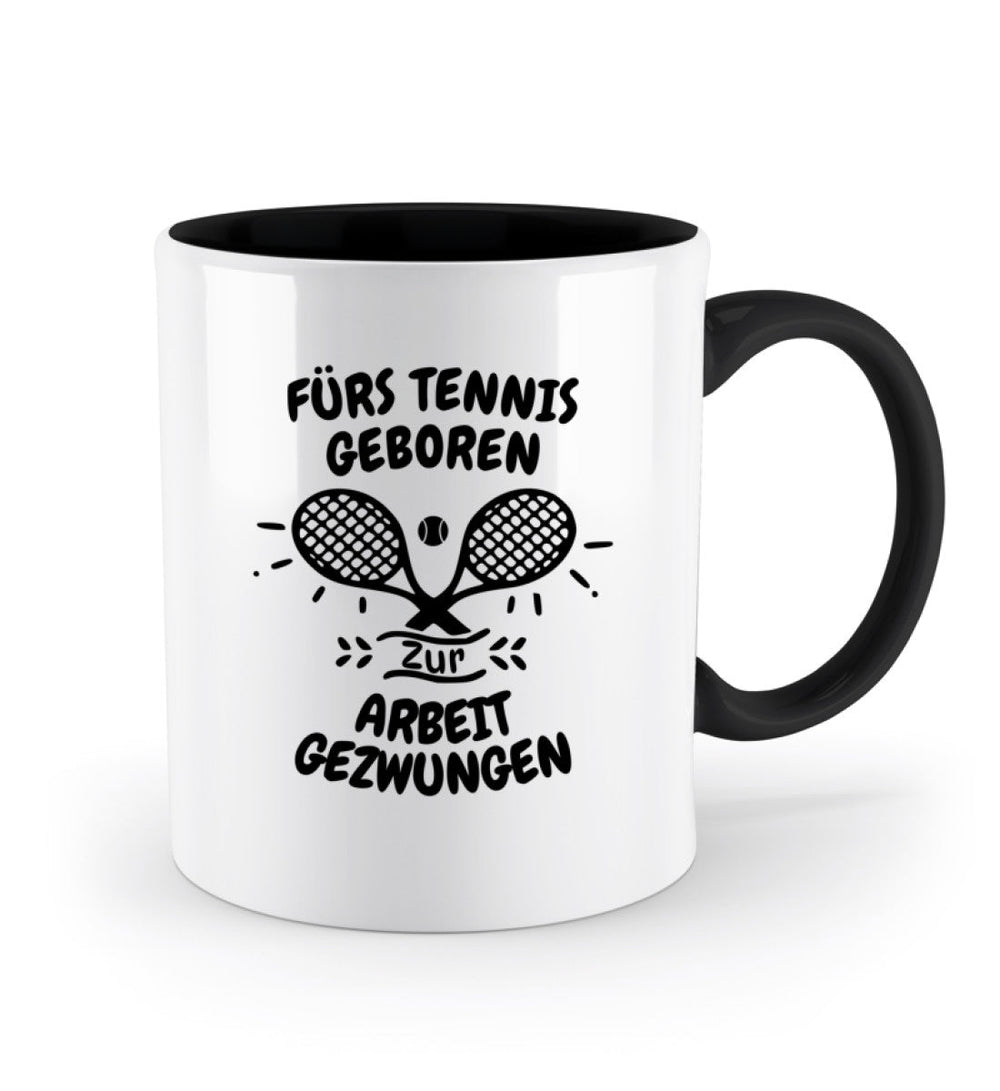Fürs Tennis geboren | Zweifarbige Tasse - Matchpoint24 - Kleidung für Tennisfans