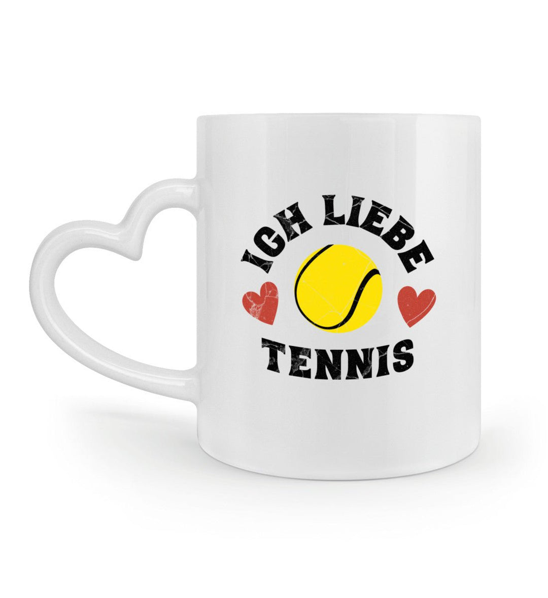 Ich liebe Tennis | Herzhenkel Tasse - Matchpoint24 - Kleidung für Tennisfans
