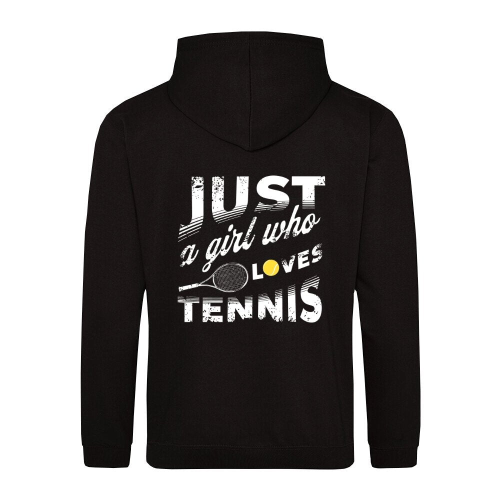 Just a girl | Sweatjacke (Damen) Rückendruck - Matchpoint24 - Kleidung für Tennisfans