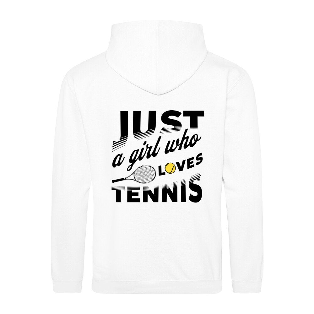 Just a girl | Sweatjacke (Damen) Rückendruck - Matchpoint24 - Kleidung für Tennisfans