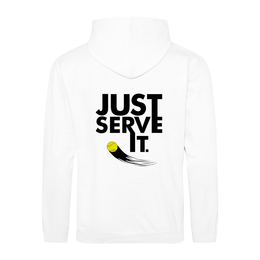 Just serve it | Sweatjacke (Unisex) Rückendruck - Matchpoint24 - Kleidung für Tennisfans