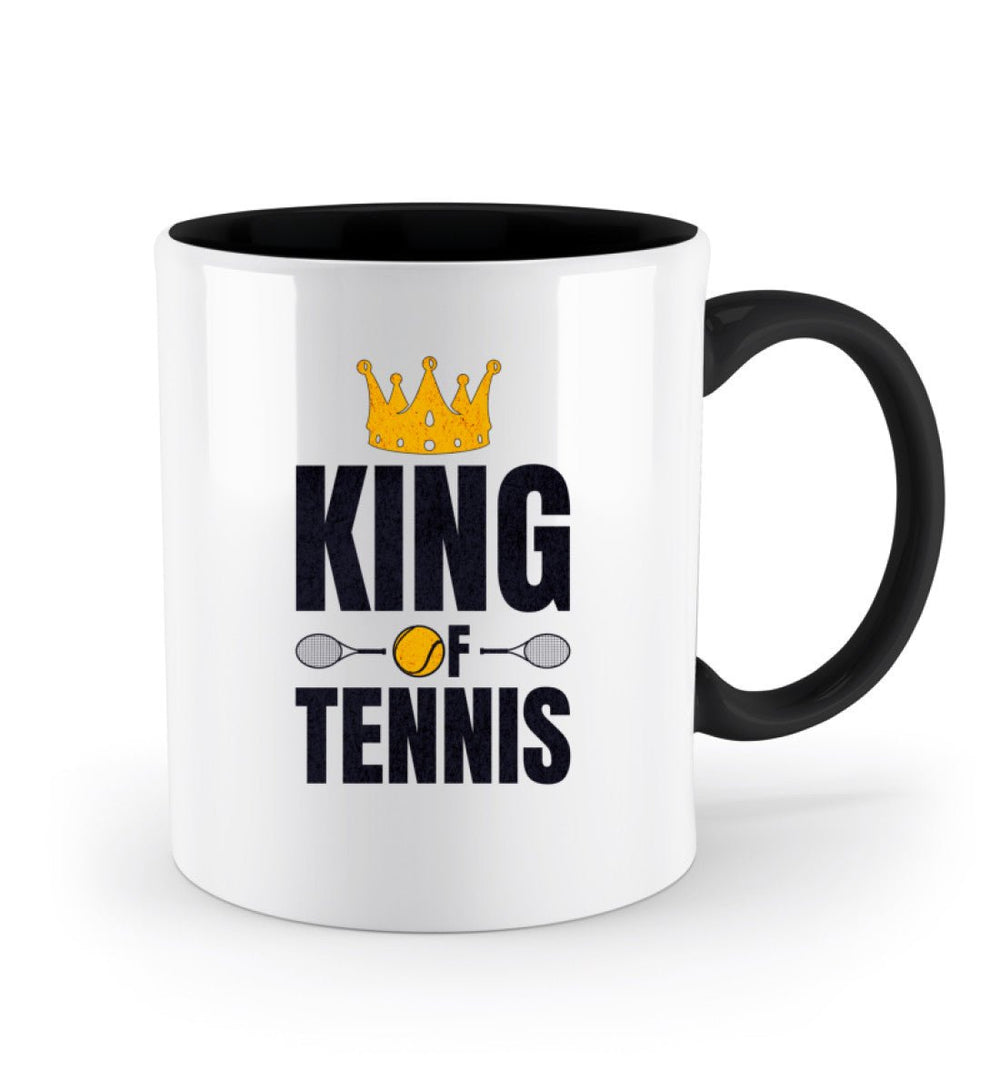 King of Tennis | Zweifarbige Tasse - Matchpoint24 - Kleidung für Tennisfans