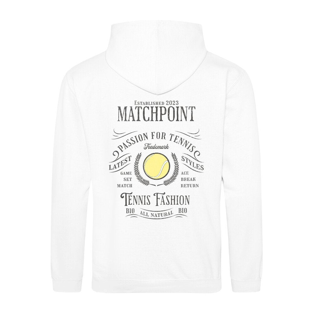Matchpoint | Sweatjacke (Unisex) Rückendruck - Matchpoint24 - Kleidung für Tennisfans