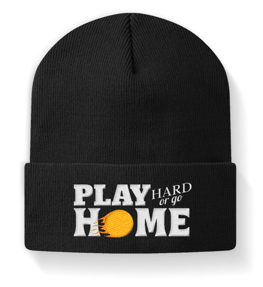 Play hard | Beanie (bestickt) - Matchpoint24 - Kleidung für Tennisfans