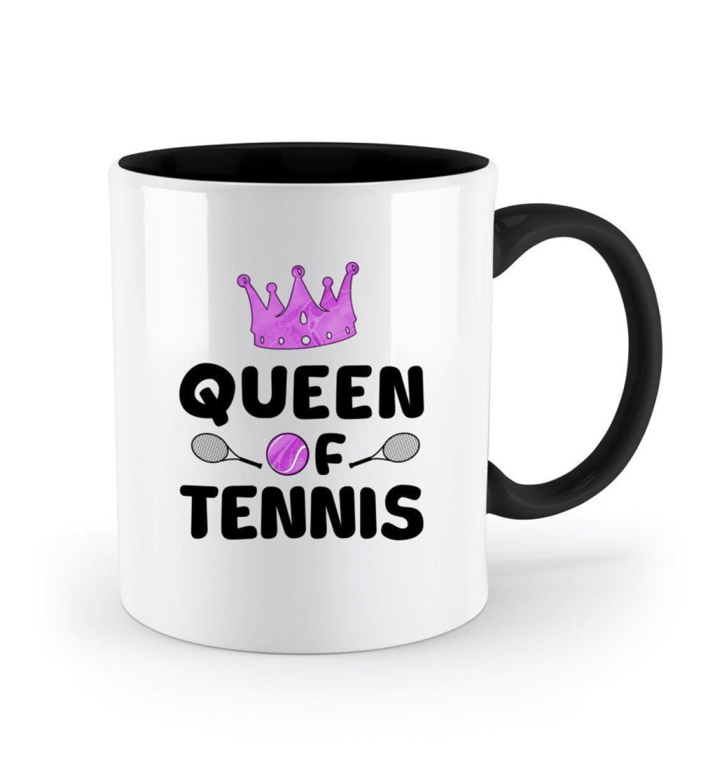Queen of Tennis | Zweifarbige Tasse - Matchpoint24 - Kleidung für Tennisfans