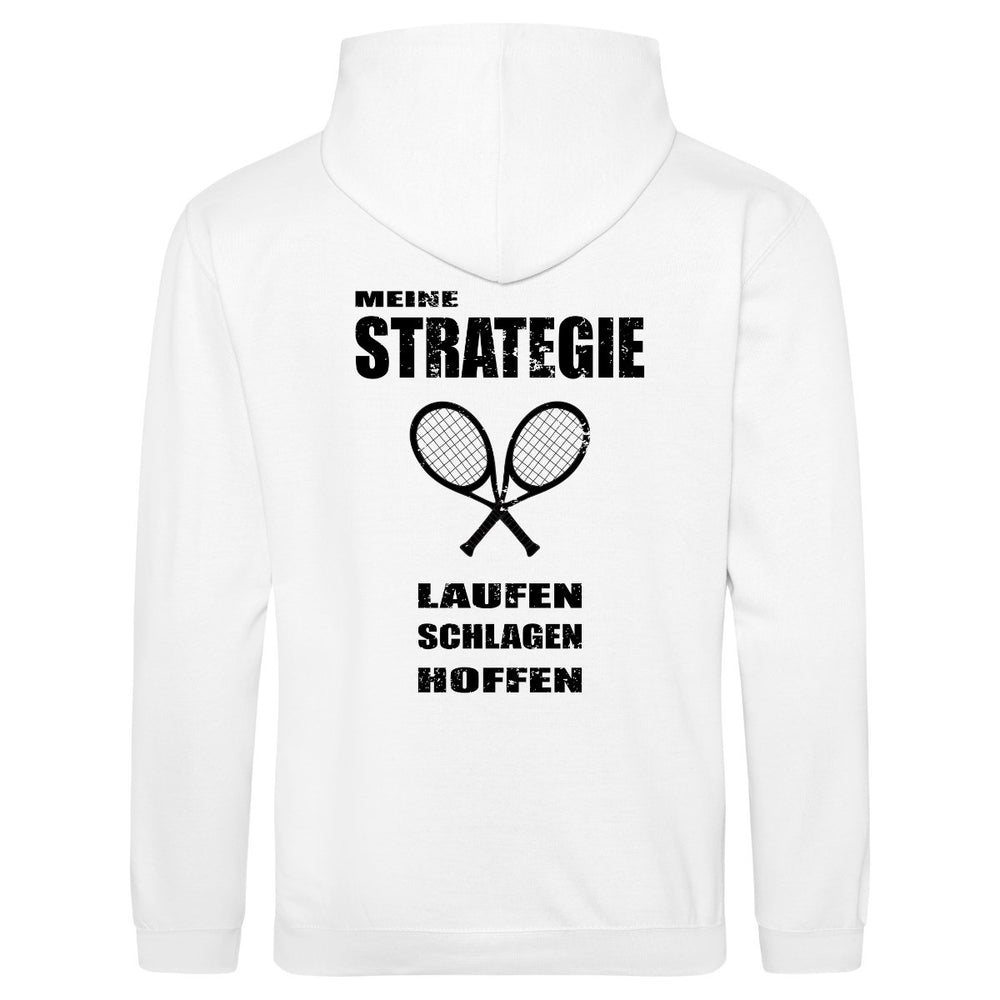 Strategie | Hoodie (Unisex) Rückendruck - Matchpoint24 - Kleidung für Tennisfans