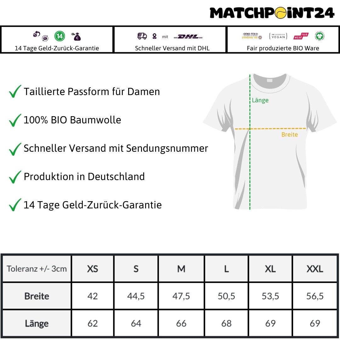 TCP Bio Damen T-Shirt beidseitig bedruckt - Matchpoint24 - Kleidung für Tennisfans
