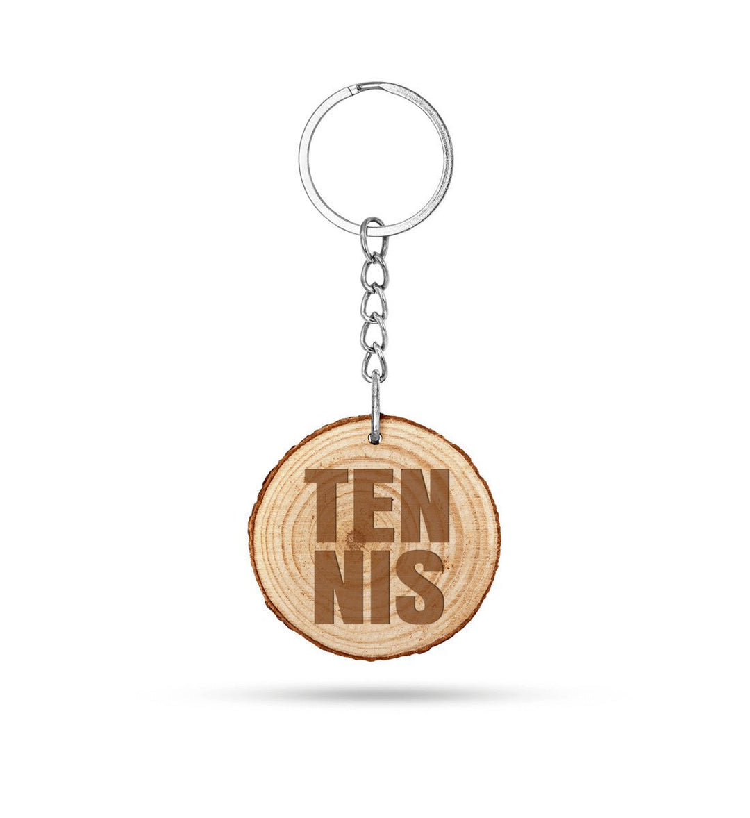Tennis - Holz | Schlüsselanhänger - Matchpoint24 - Kleidung für Tennisfans