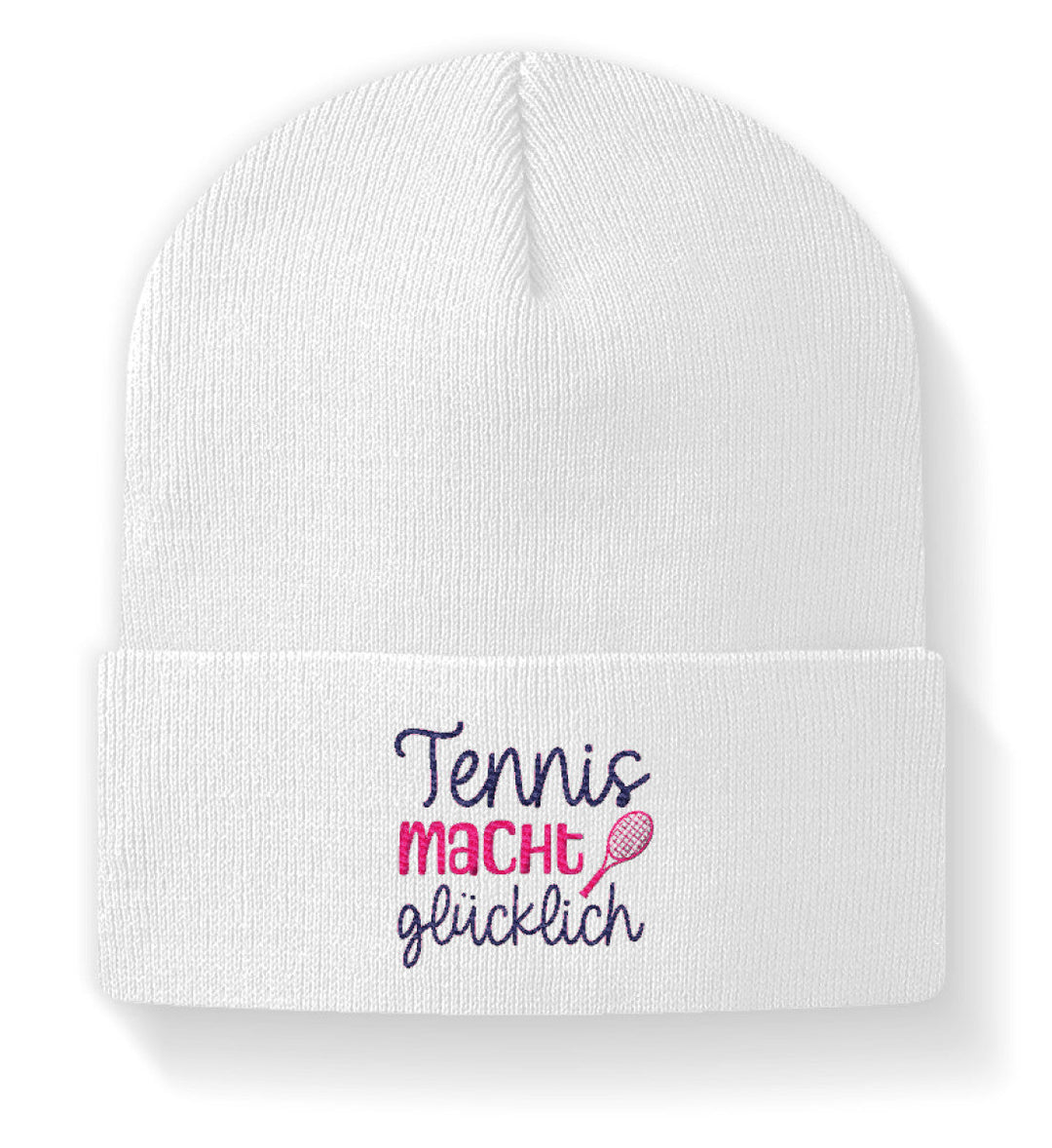 Tennis macht glücklich | Beanie (bestickt) - Matchpoint24 - Kleidung für Tennisfans