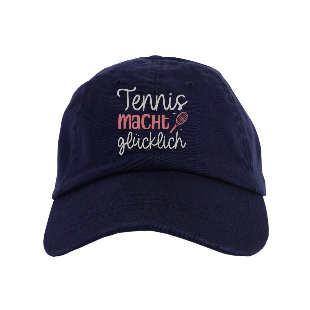 Tennis macht glücklich | Organic Cap - Matchpoint24 - Kleidung für Tennisfans