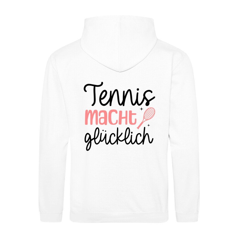 Tennis macht glücklich | Sweatjacke (Unisex) Rückendruck - Matchpoint24 - Kleidung für Tennisfans