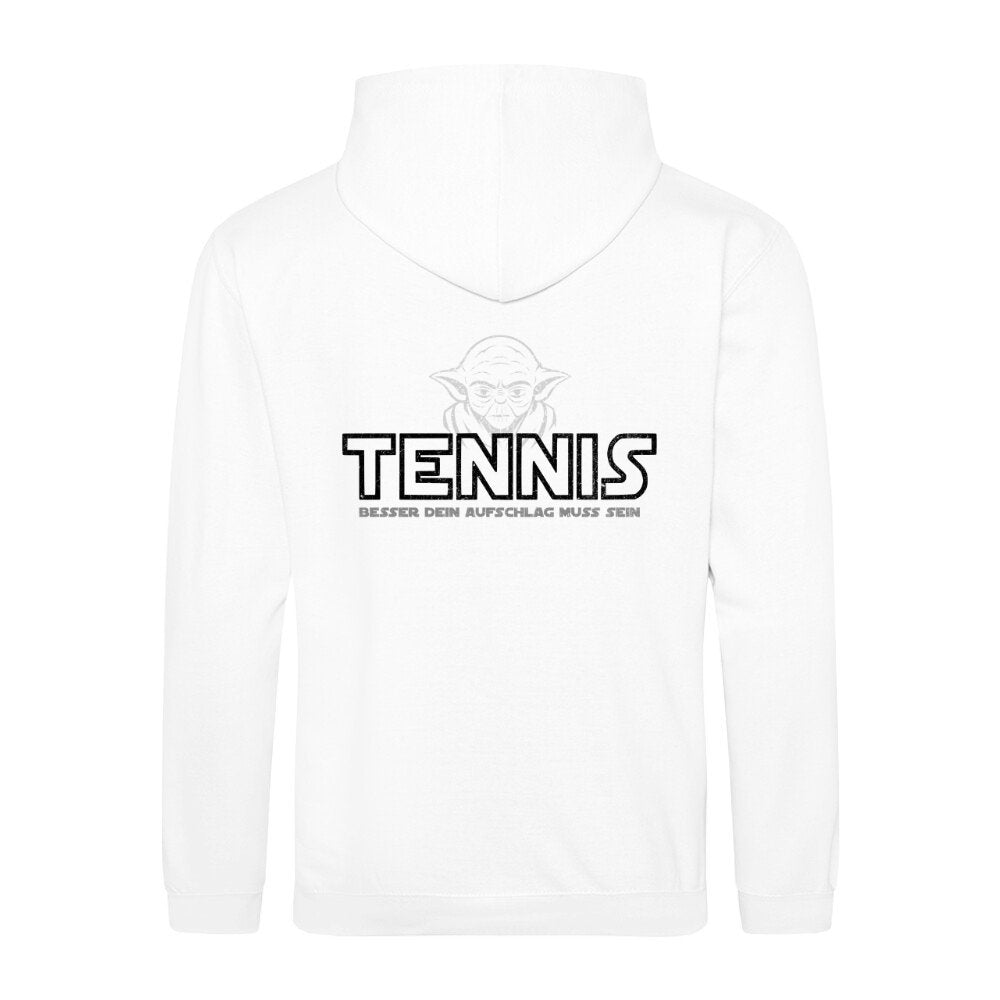 Yoda - Besser dein Aufschlag muss sein | Sweatjacke (Unisex) Rückendruck - Matchpoint24 - Kleidung für Tennisfans
