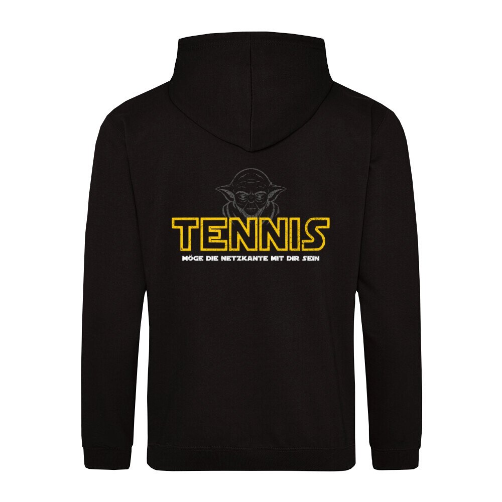 Yoda - Netzkante | Sweatjacke (Unisex) Rückendruck - Matchpoint24 - Kleidung für Tennisfans