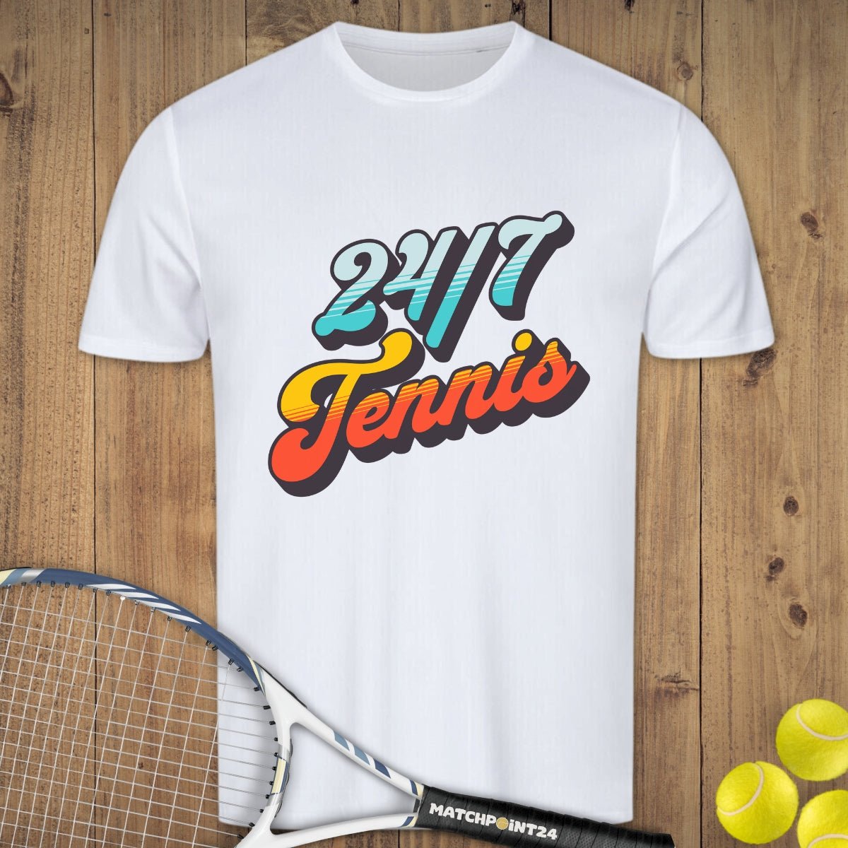 24/7 | Herren Sport T-Shirt - Matchpoint24 - Kleidung für Tennisfans