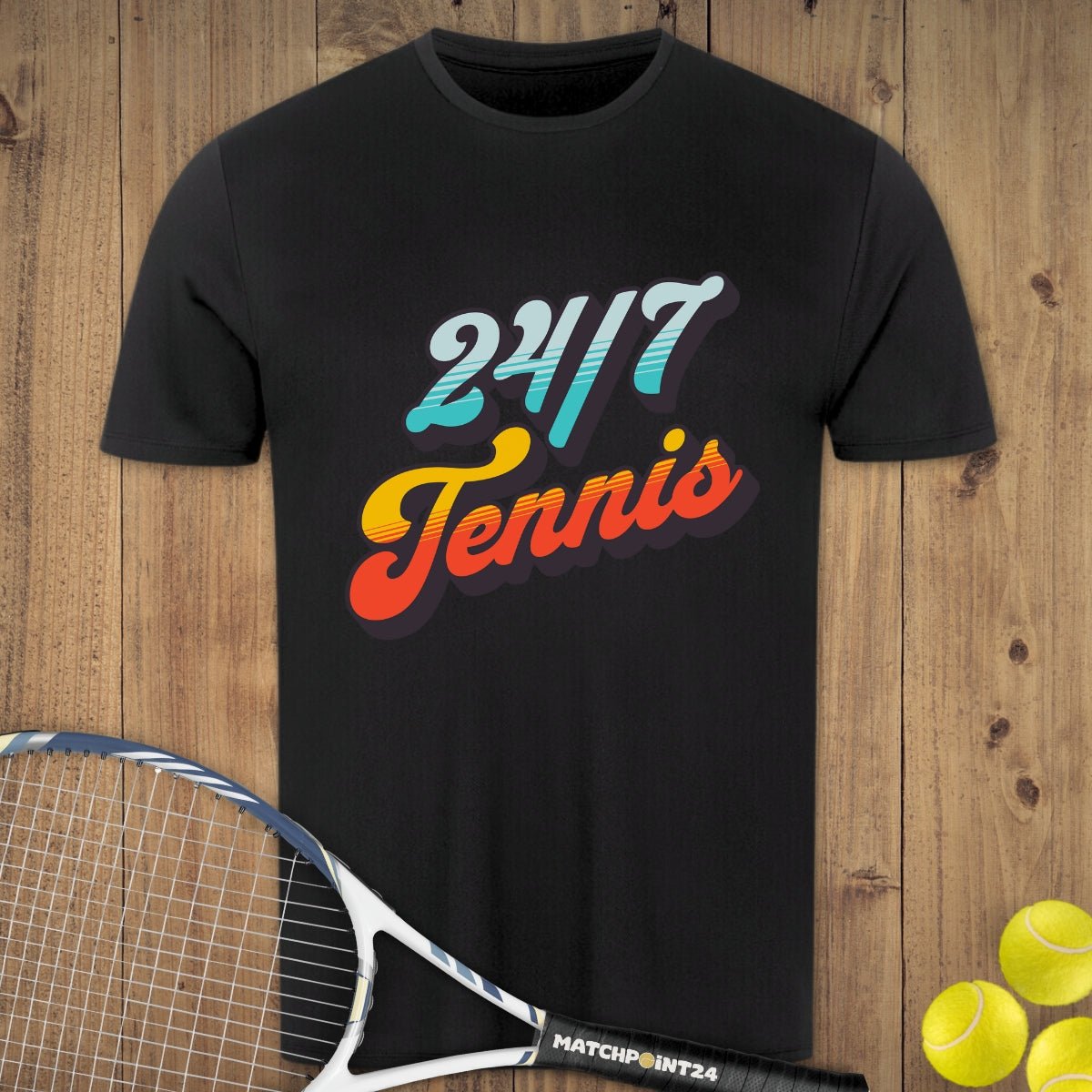 24/7 | Herren Sport T-Shirt - Matchpoint24 - Kleidung für Tennisfans