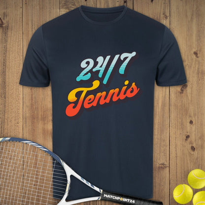 24/7 | Herren Sport T-Shirt - Matchpoint24 - Kleidung für Tennisfans