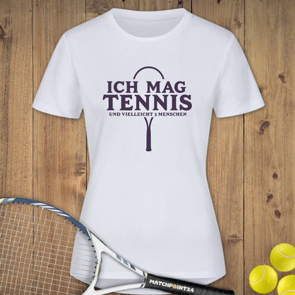 3 Menschen | Damen Sport T-Shirt - Matchpoint24 - Kleidung für Tennisfans