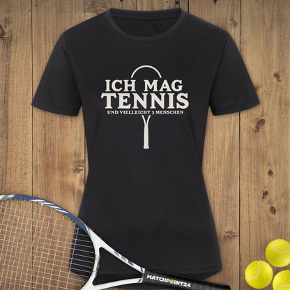 3 Menschen | Damen Sport T-Shirt - Matchpoint24 - Kleidung für Tennisfans