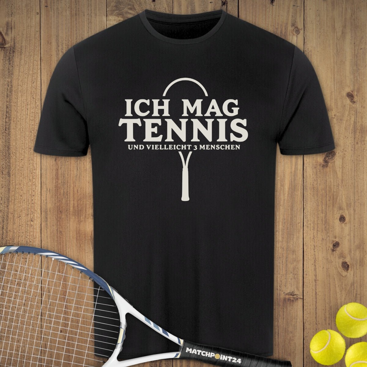3 Menschen | Herren Sport T-Shirt - Matchpoint24 - Kleidung für Tennisfans
