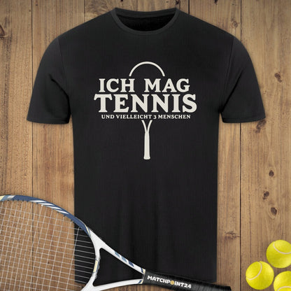 3 Menschen | Herren Sport T-Shirt - Matchpoint24 - Kleidung für Tennisfans