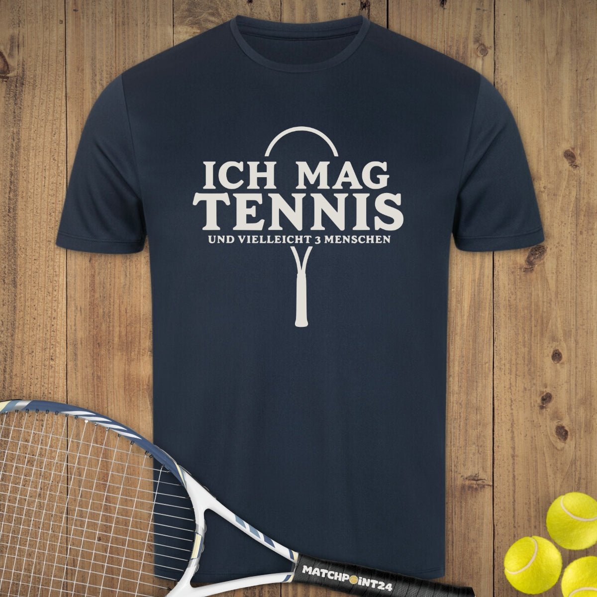 3 Menschen | Herren Sport T-Shirt - Matchpoint24 - Kleidung für Tennisfans