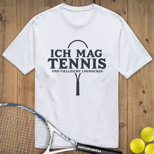 3 Menschen | Premium Herren T-Shirt - Matchpoint24 - Kleidung für Tennisfans