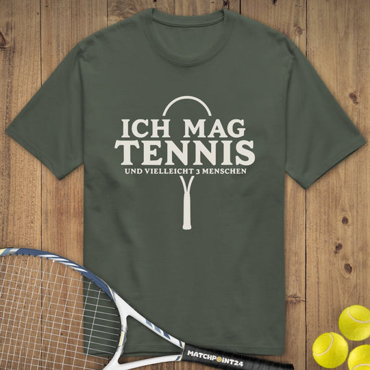 3 Menschen | Premium Herren T-Shirt - Matchpoint24 - Kleidung für Tennisfans