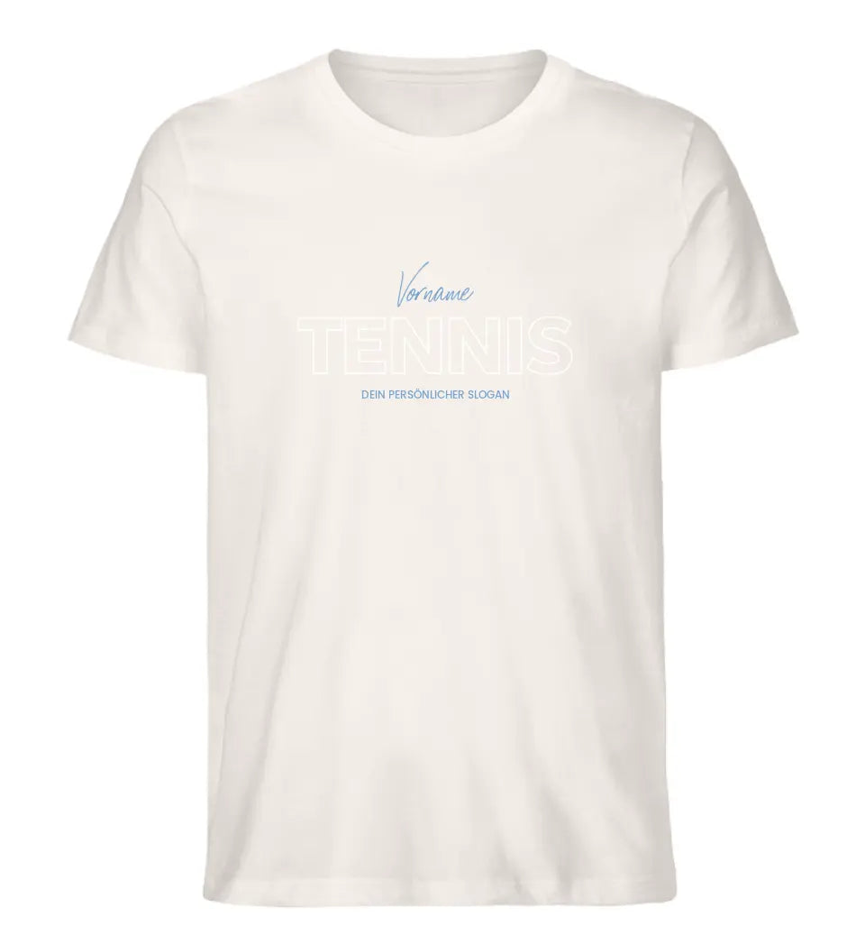 Mein Tennis Slogan | Premium Herren T-Shirt personalisierbar