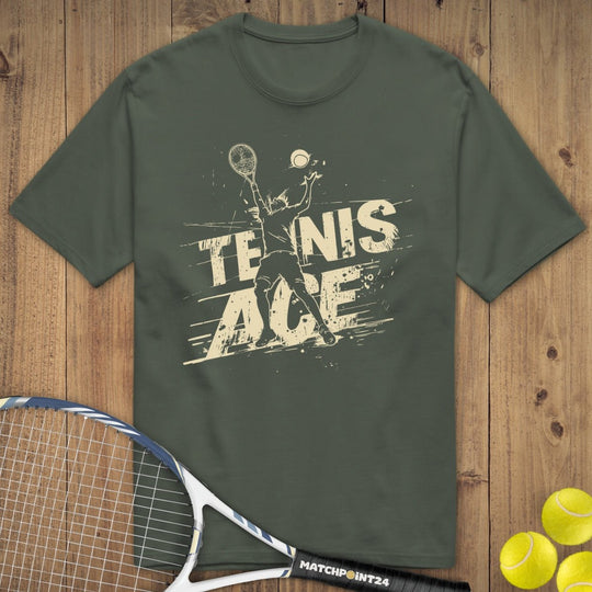 Ace Yellow | Premium Herren T-Shirt - Matchpoint24 - Kleidung für Tennisfans