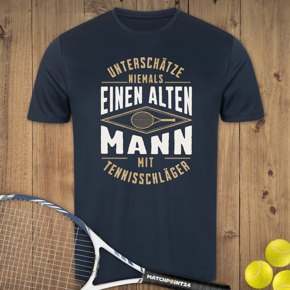 Alter Mann | Herren Sport T-Shirt - Matchpoint24 - Kleidung für Tennisfans