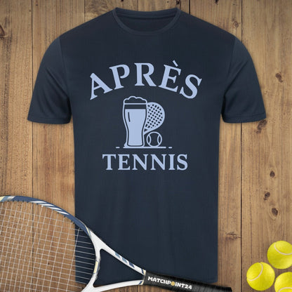 Apres Tennis Bier | Herren Sport T-Shirt - Matchpoint24 - Kleidung für Tennisfans