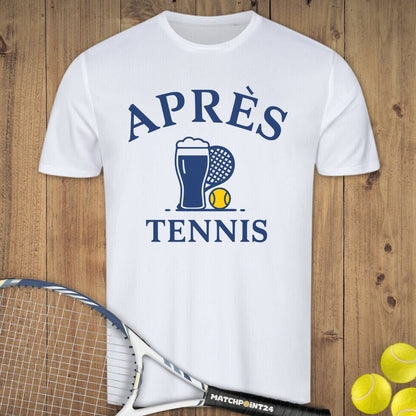 Apres Tennis Bier | Herren Sport T-Shirt - Matchpoint24 - Kleidung für Tennisfans